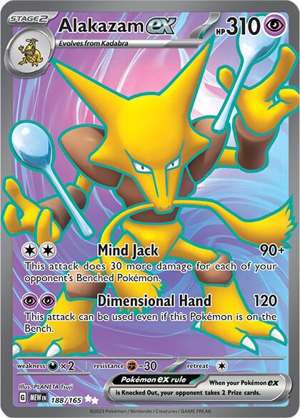 Alakazam ex - 188/165-SV: Scarlet & Violet 151-Ultra Rare-Holofoil
