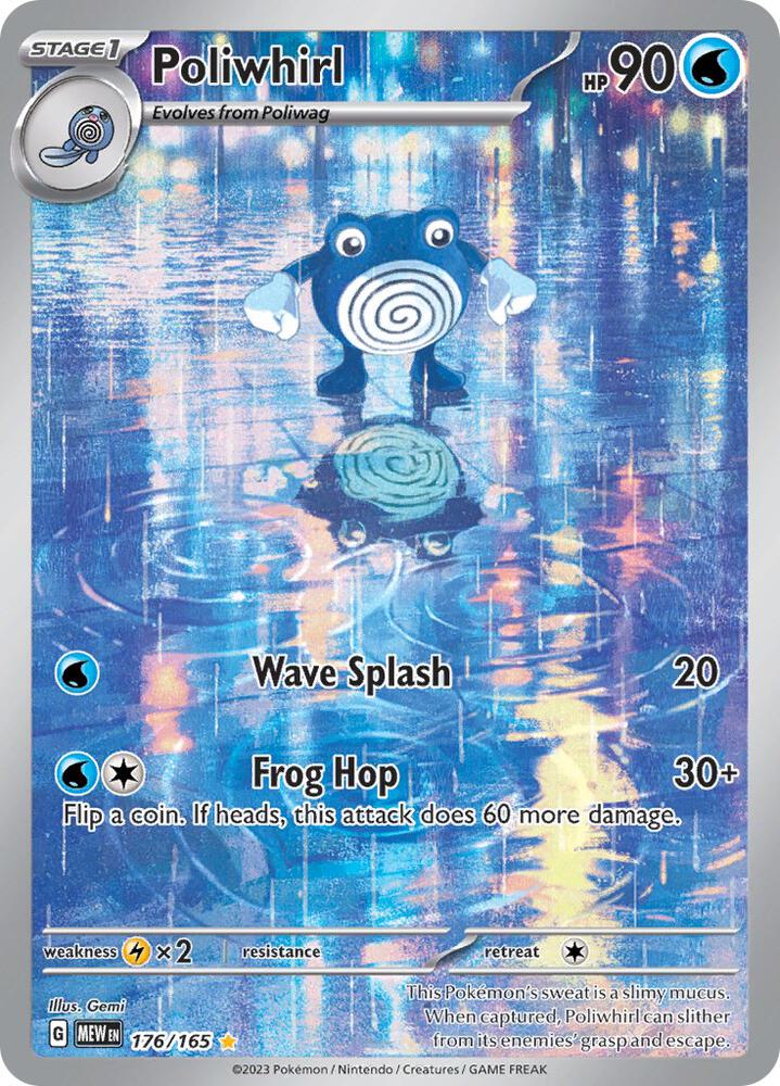 Poliwhirl - 176/165-SV: Scarlet & Violet 151-Illustration Rare-Holofoil