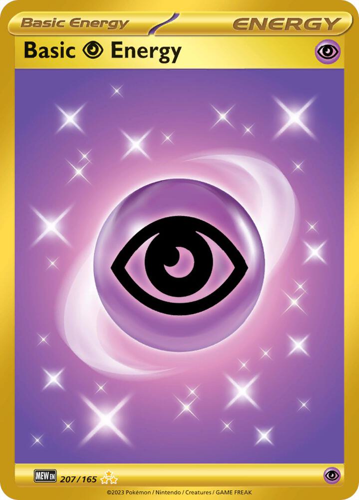 Basic Psychic Energy - 207/165-SV: Scarlet & Violet 151-Hyper Rare-Holofoil