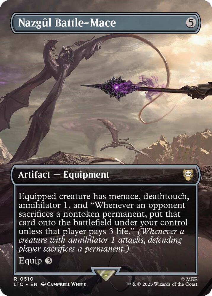 Nazgul Battle-Mace (Borderless)-Commander: The Lord of the Rings: Tales of Middle-earth-R-Foil