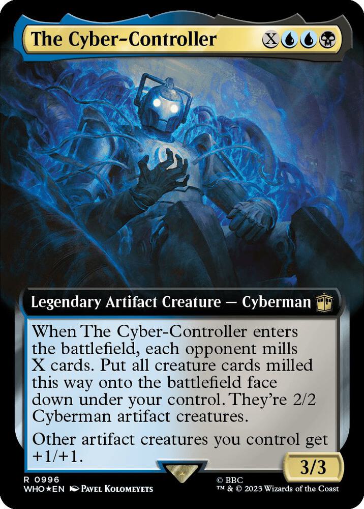 The Cyber-Controller (Extended Art) (Surge Foil)-Universes Beyond: Doctor Who-R-Foil