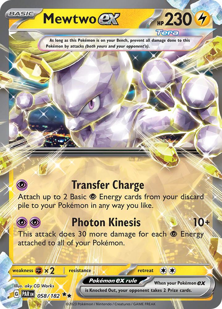 Mewtwo ex-SV04: Paradox Rift-Double Rare-Holofoil