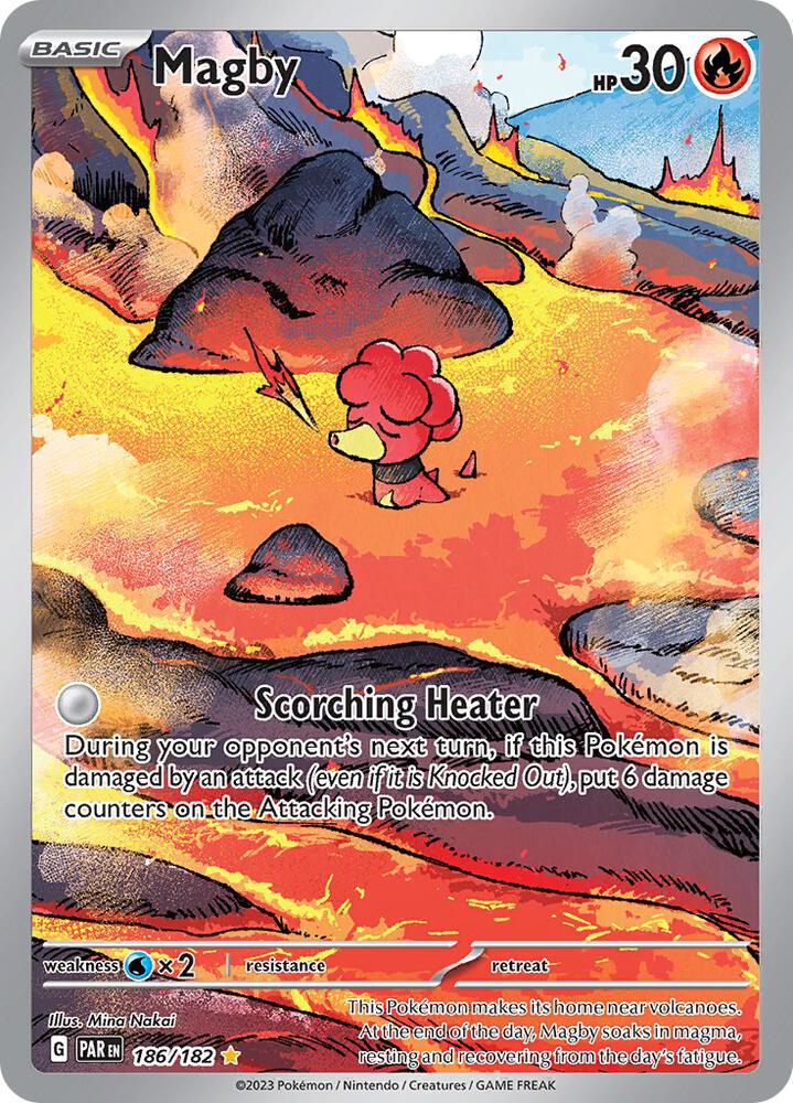 Magby - 186/182-SV04: Paradox Rift-Illustration Rare-Holofoil