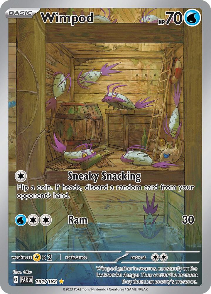 Wimpod - 191/182-SV04: Paradox Rift-Illustration Rare-Holofoil