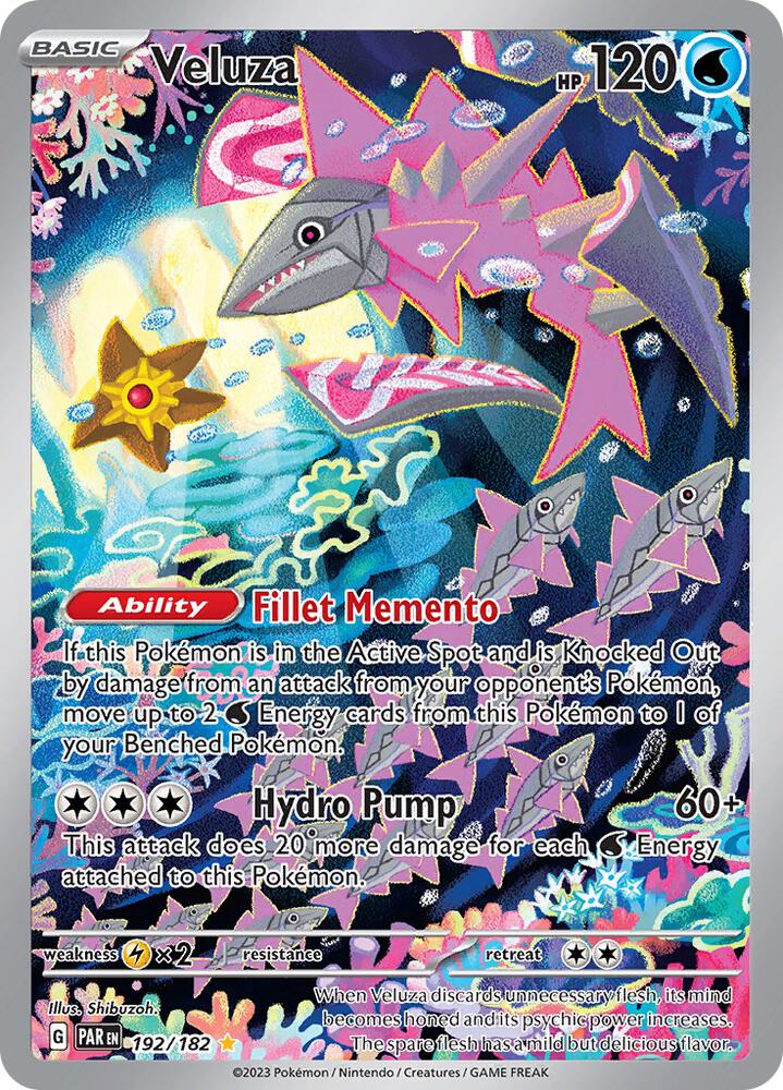 Veluza - 192/182-SV04: Paradox Rift-Illustration Rare-Holofoil