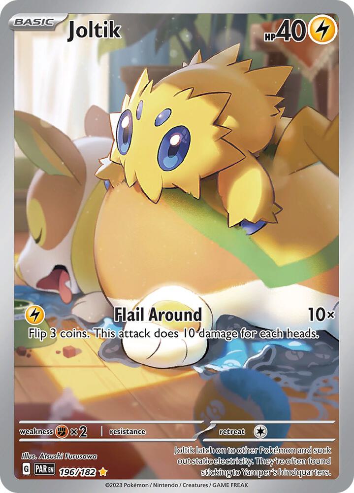Joltik - 196/182-SV04: Paradox Rift-Illustration Rare-Holofoil