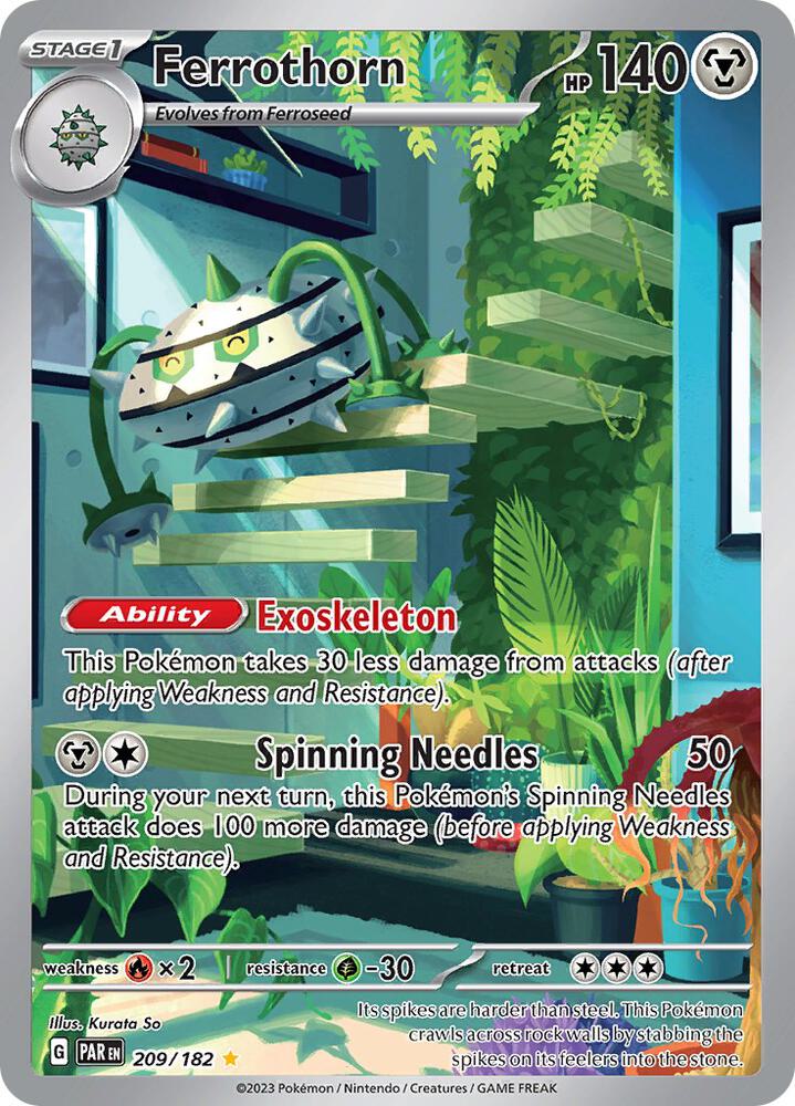 Ferrothorn - 209/182-SV04: Paradox Rift-Illustration Rare-Holofoil