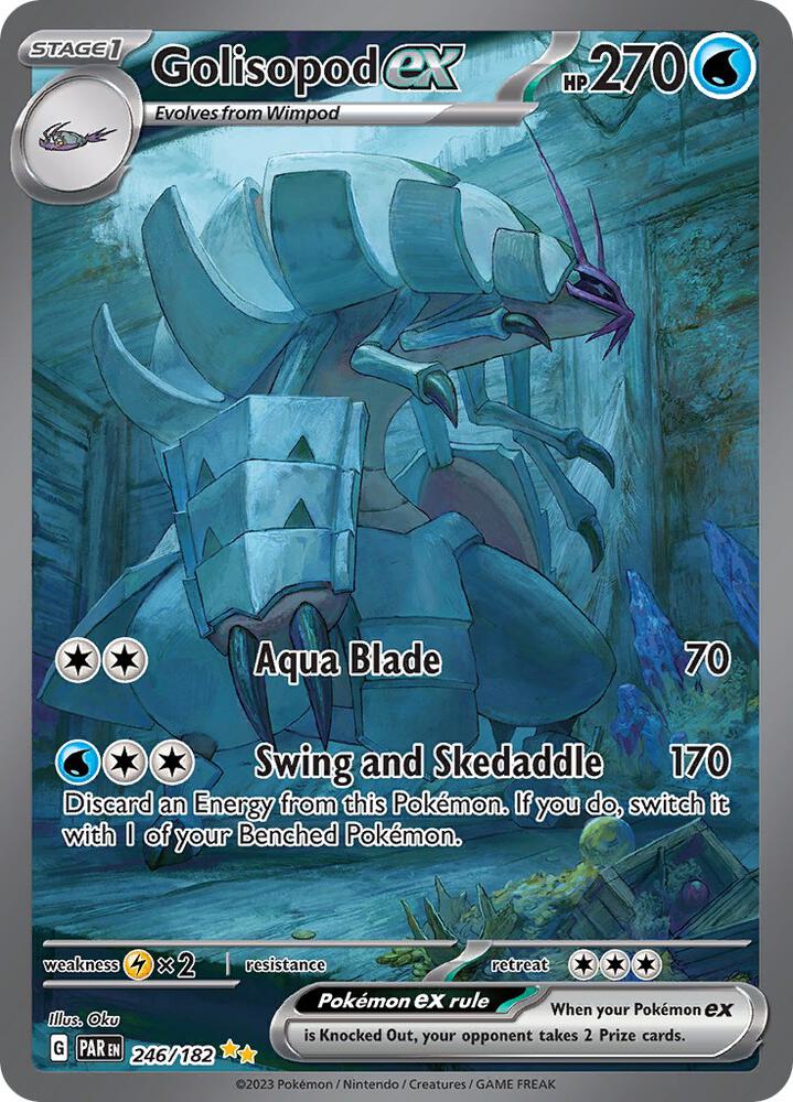 Golisopod ex - 246/182-SV04: Paradox Rift-Special Illustration Rare-Holofoil