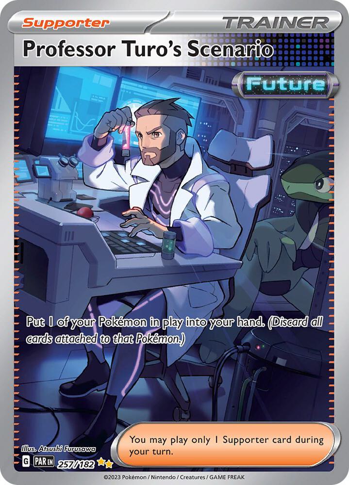 Professor Turo's Scenario - 257/182-SV04: Paradox Rift-Special Illustration Rare-Holofoil