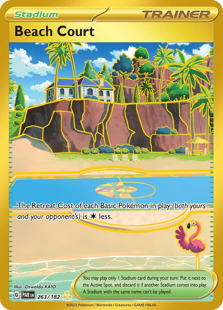 Beach Court - 263/182-SV04: Paradox Rift-Hyper Rare-Holofoil