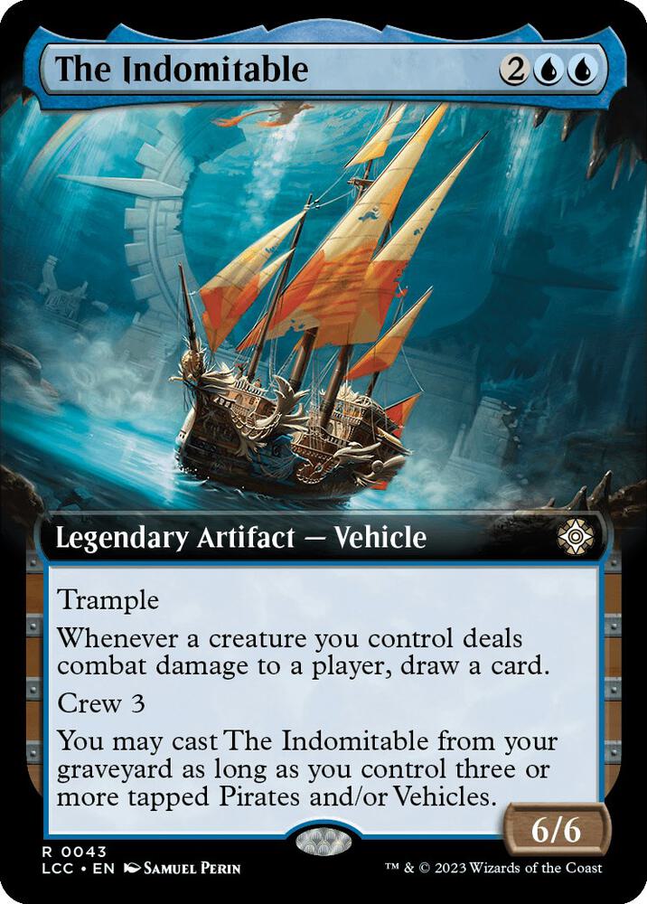 The Indomitable (Extended Art)-Commander: The Lost Caverns of Ixalan-R-Normal