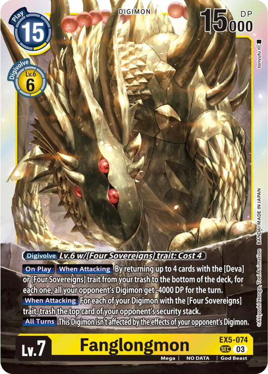 Fanglongmon (Textured)-Animal Colosseum-Secret Rare-Foil