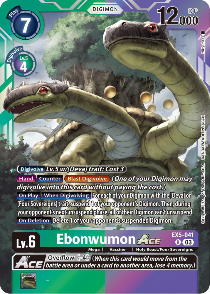 Ebonwumon ACE-Animal Colosseum-Rare-Foil