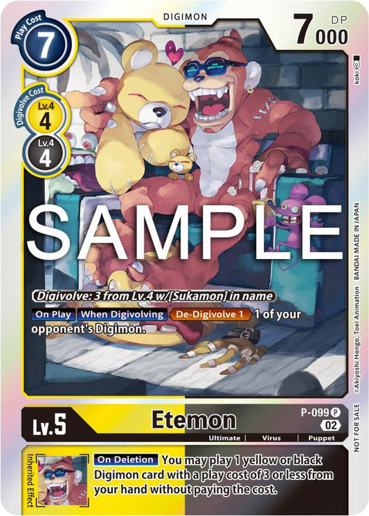Etemon - P-099 (Limited Card Pack Ver.2)-Digimon Promotion Cards-Promo-Foil