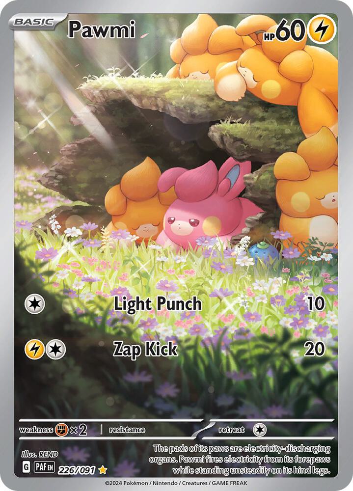 Pawmi - 226/091-SV: Paldean Fates-Illustration Rare-Holofoil