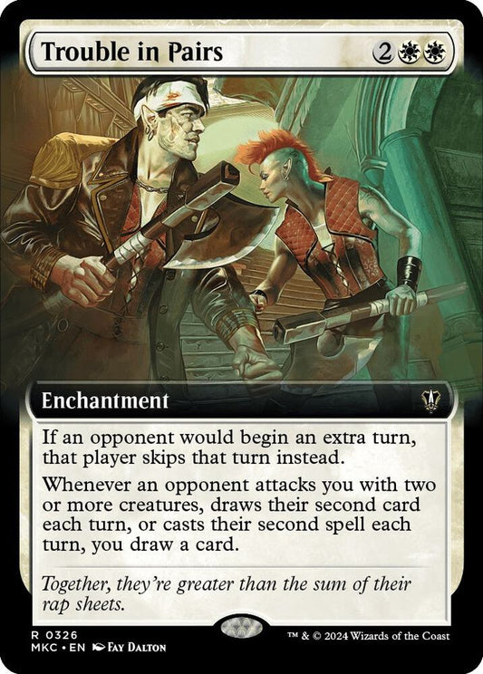 Trouble in Pairs (Extended Art)-Commander: Murders at Karlov Manor-R-Normal