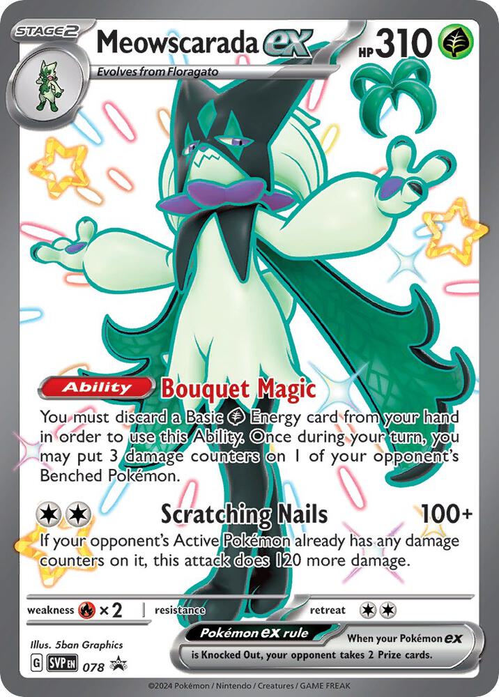 Meowscarada ex - 078-SV: Scarlet & Violet Promo Cards-Promo-Holofoil