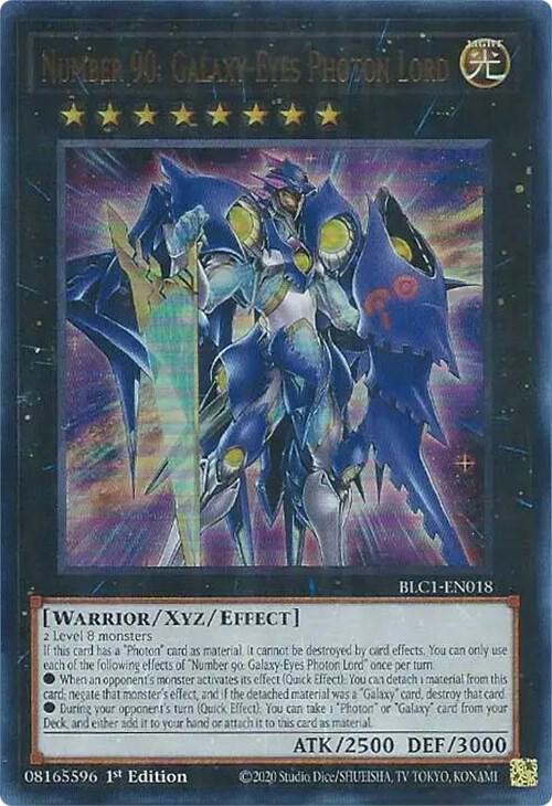 Number 90: Galaxy-Eyes Photon Lord-Battles of Legend: Chapter 1-Ultra Rare-1st Edition
