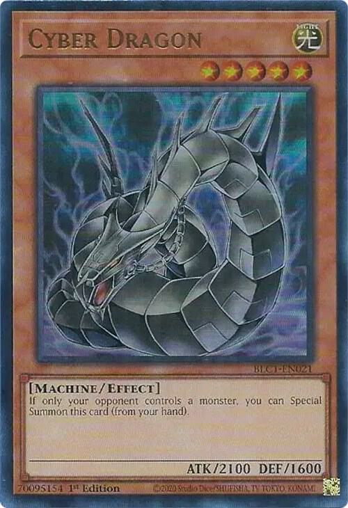 Cyber Dragon (Alternate Art)-Battles of Legend: Chapter 1-Ultra Rare-1st Edition