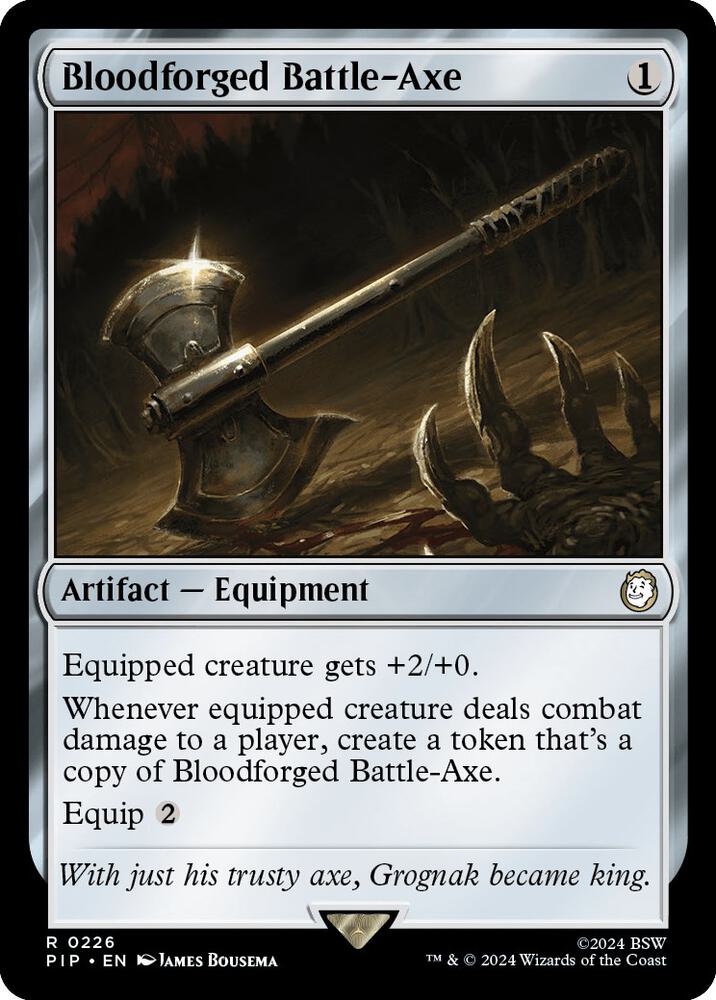 Bloodforged Battle-Axe-Universes Beyond: Fallout-R-Normal