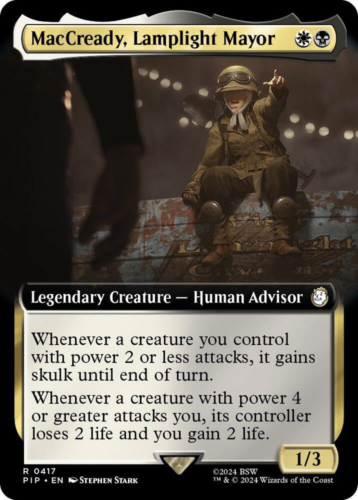 MacCready, Lamplight Mayor (Extended Art)-Universes Beyond: Fallout-R-Foil