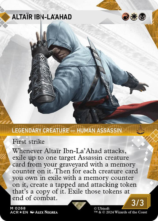 Altair Ibn-La'Ahad (Showcase) (Textured Foil)-Universes Beyond: Assassin's Creed-M-Foil