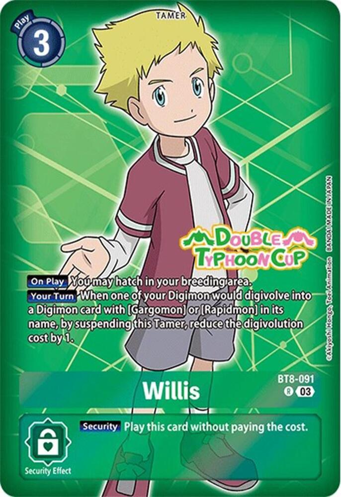 Willis (Reprint)-Starter Deck 17: Double Typhoon Advanced Deck Set Pre-Release Cards-Rare-Foil