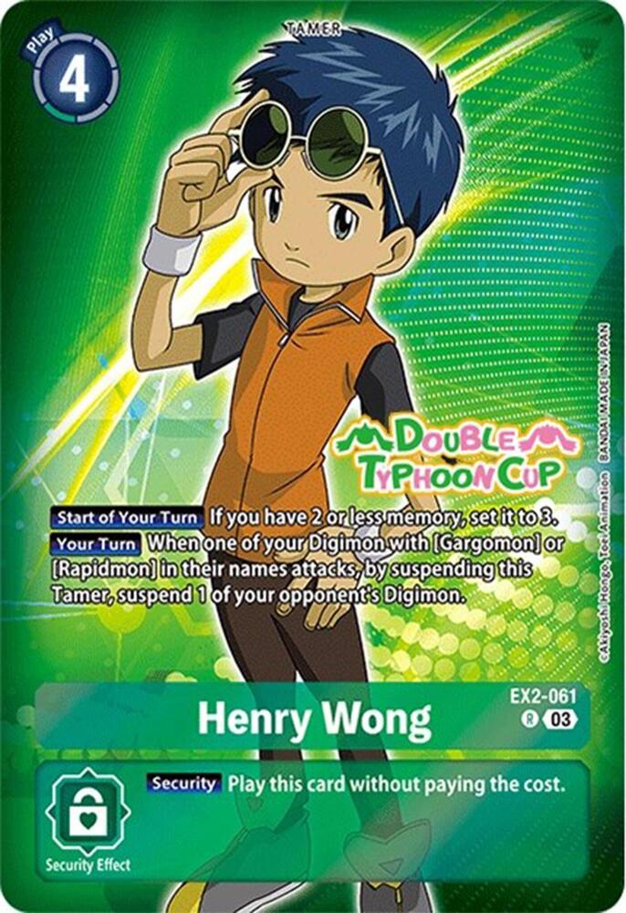 Henry Wong (Reprint)-Starter Deck 17: Double Typhoon Advanced Deck Set Pre-Release Cards-Rare-Foil