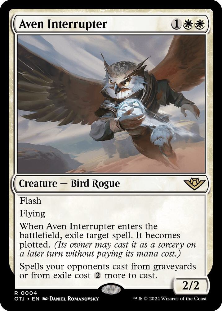 Aven Interrupter-Outlaws of Thunder Junction-R-Normal