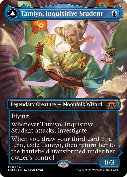 Tamiyo, Inquisitive Student (Borderless)-Modern Horizons 3-M-Normal