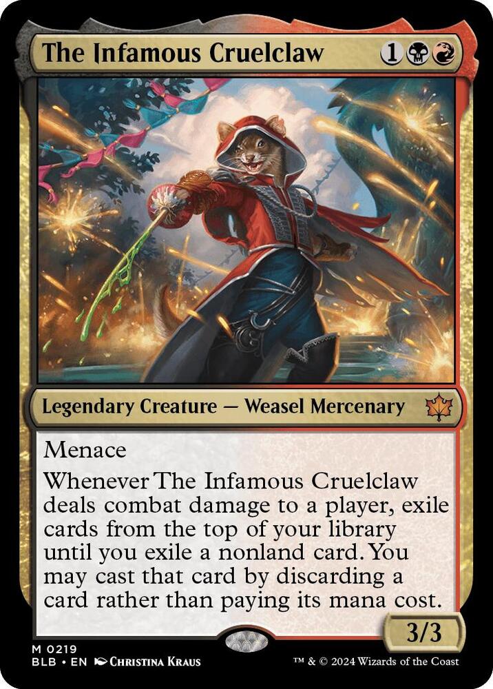 The Infamous Cruelclaw-Bloomburrow-M-Normal