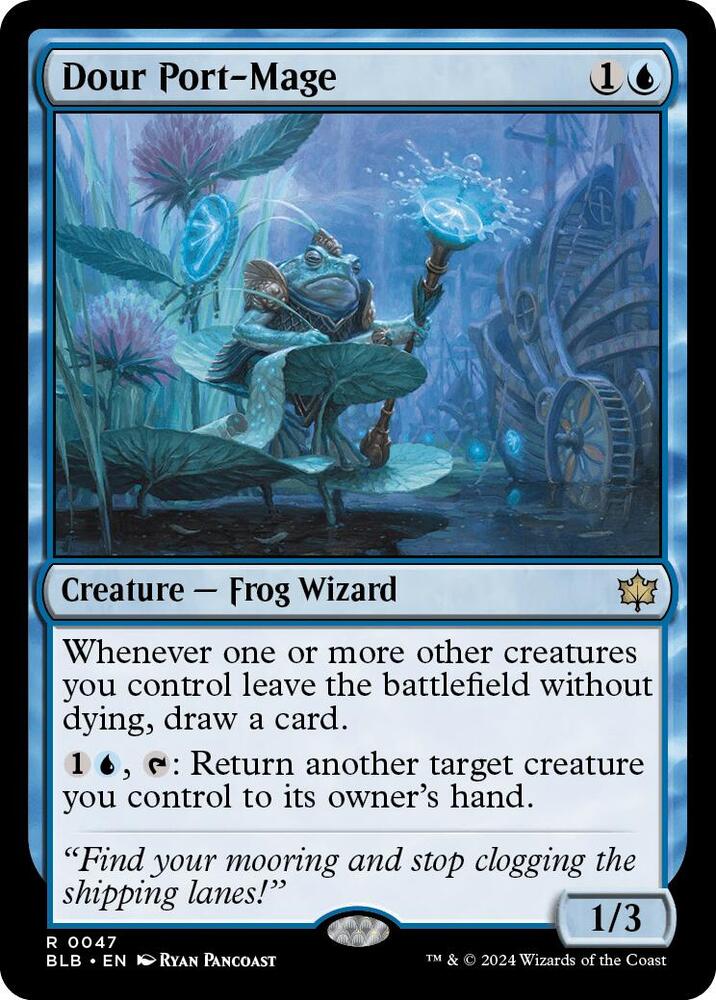 Dour Port-Mage-Bloomburrow-R-Foil