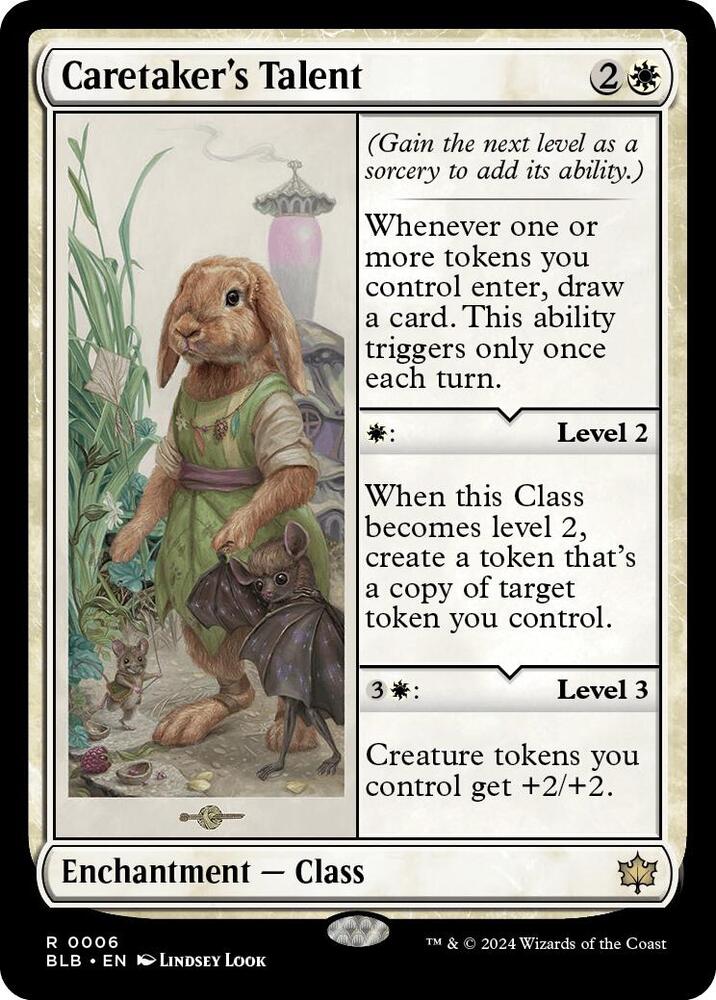 Caretaker's Talent-Bloomburrow-R-Foil