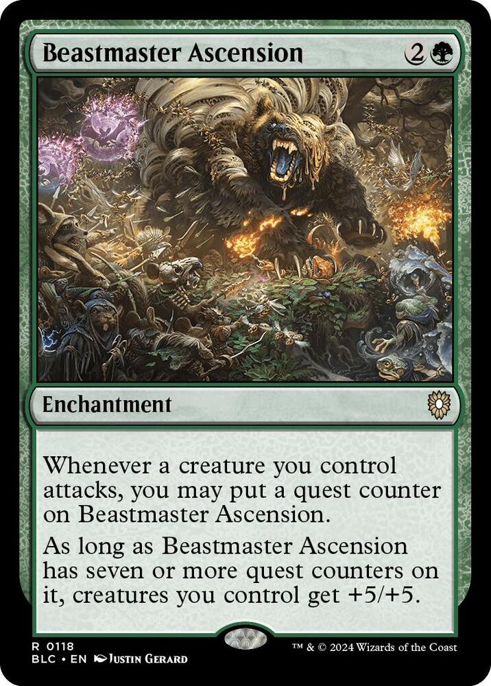Beastmaster Ascension-Commander: Bloomburrow-R-Normal