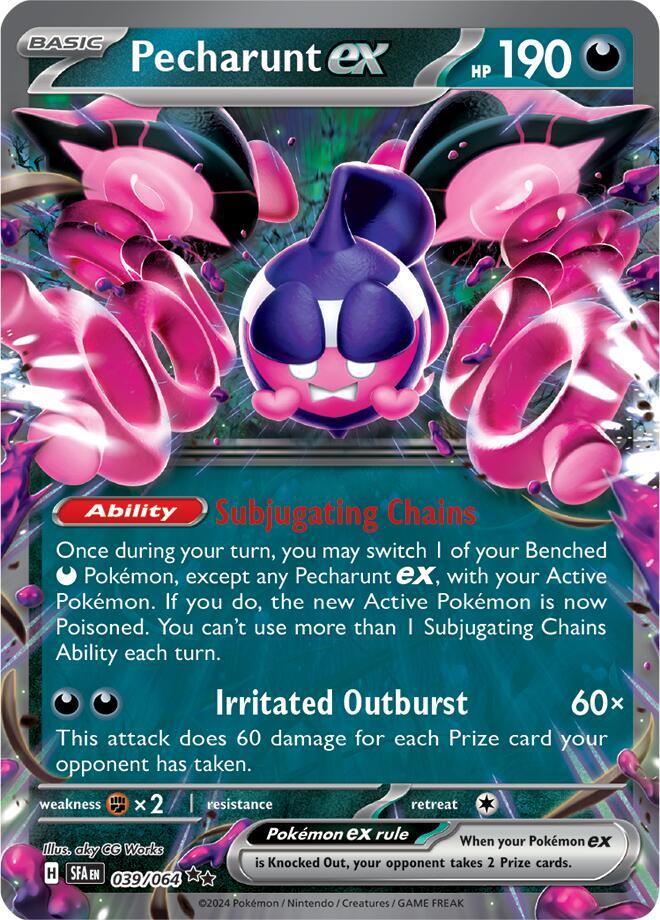 Pecharunt ex - 039/064-SV: Shrouded Fable-Double Rare-Holofoil