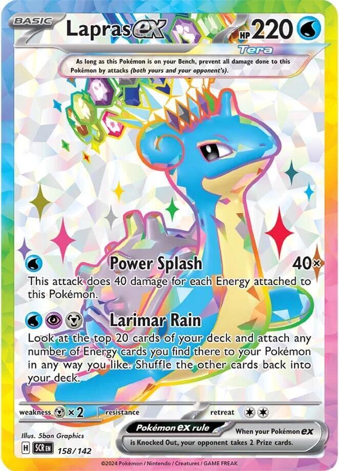 Lapras ex - 158/142-SV07: Stellar Crown-Ultra Rare-Holofoil