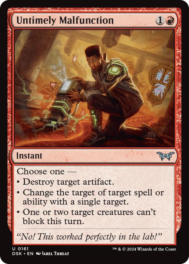 Untimely Malfunction-Duskmourn: House of Horror-U-Foil