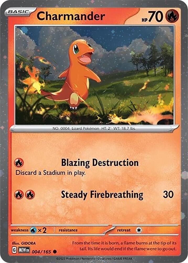 Charmander - 004/165 (Cosmos Holo)-Miscellaneous Cards & Products-Promo-Holofoil