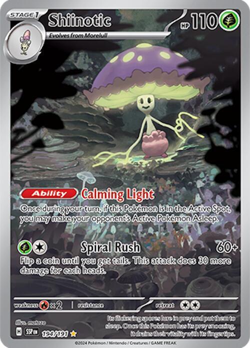 Shiinotic - 194/191-SV08: Surging Sparks-Illustration Rare-Holofoil