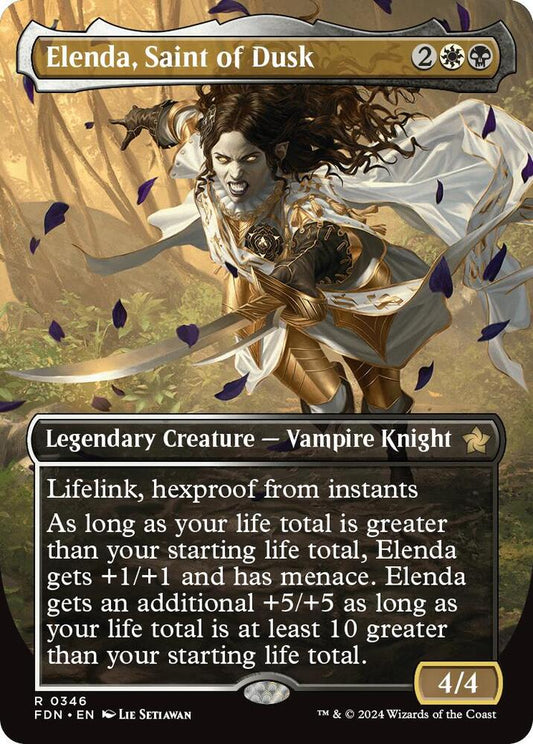 Elenda, Saint of Dusk (Borderless)-Foundations-R-Normal