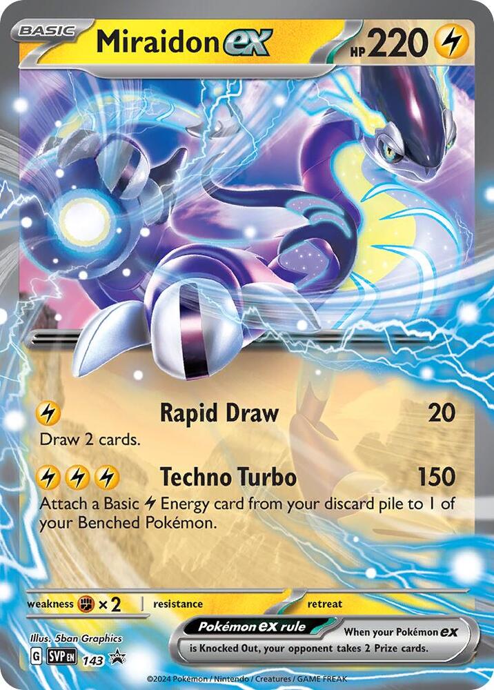 Miraidon ex - 143-SV: Scarlet & Violet Promo Cards-Promo-Holofoil