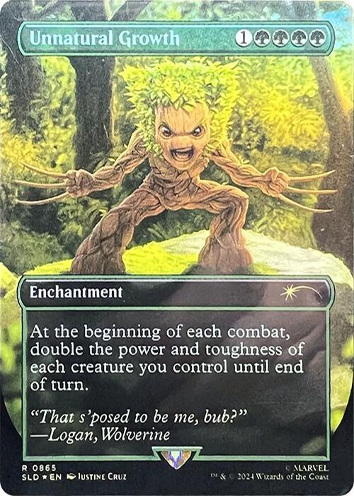 Unnatural Growth (0865) (Rainbow Foil)-Secret Lair Drop Series-R-Foil