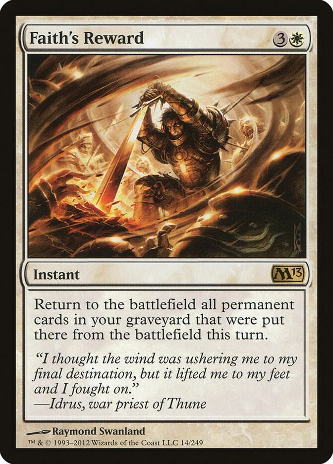 Faith's Reward-Magic 2013 (M13)-R-Foil