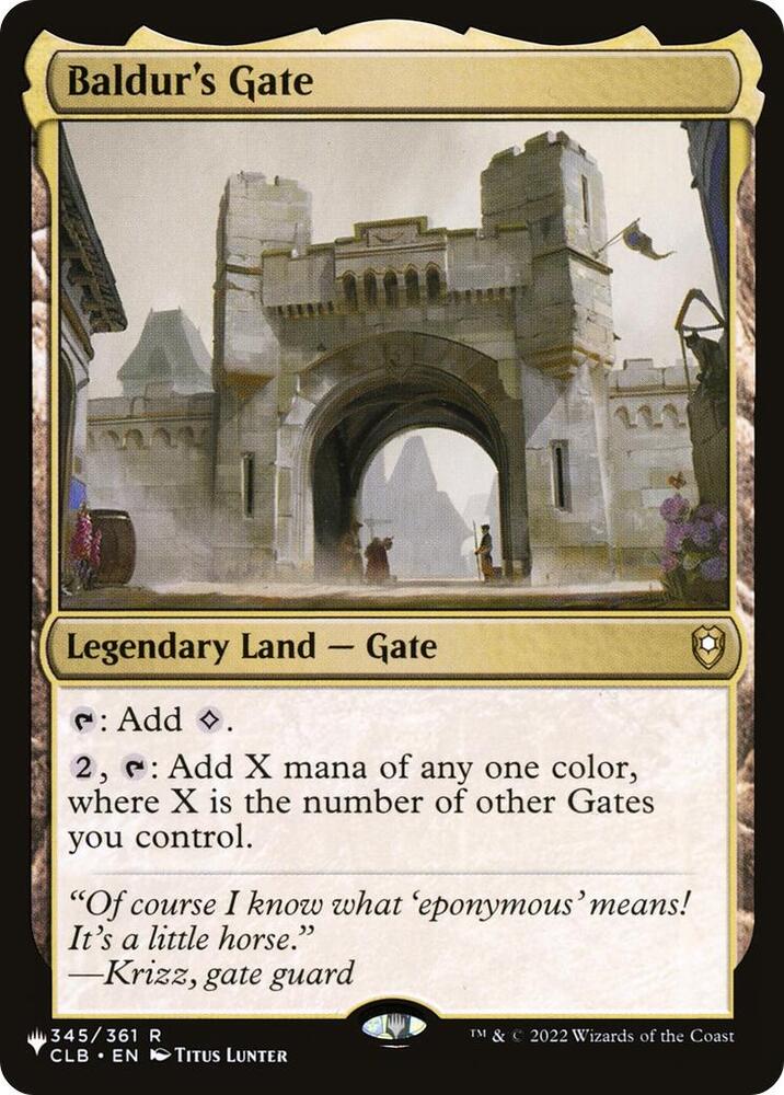 Baldur's Gate-The List Reprints-R-Normal