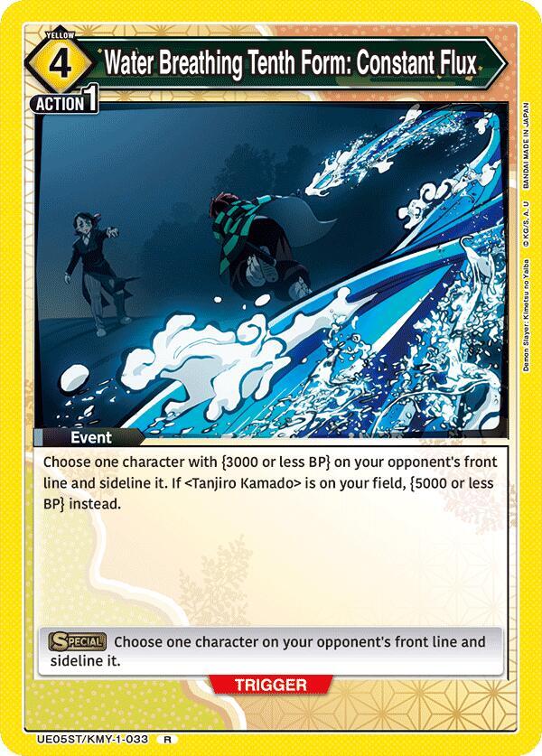 Water Breathing Tenth Form: Constant Flux-UE05ST: Demon Slayer: Kimetsu no Yaiba Starter Deck-Rare-Normal