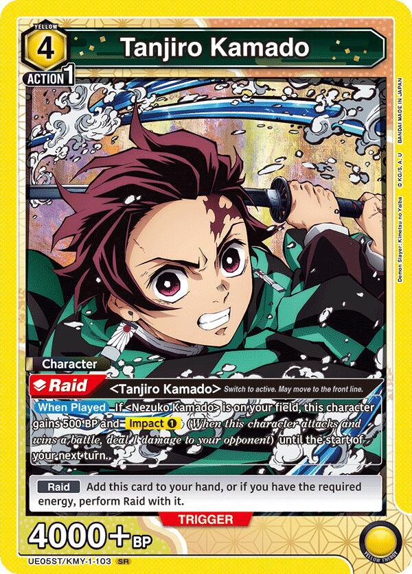 Tanjiro Kamado (103)-UE05ST: Demon Slayer: Kimetsu no Yaiba Starter Deck-Super Rare-Normal