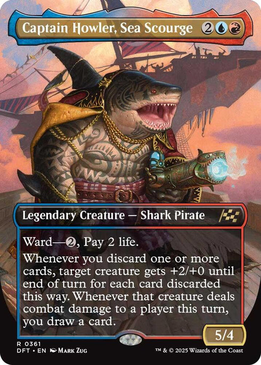 Captain Howler, Sea Scourge (Borderless)-Aetherdrift-R-Normal