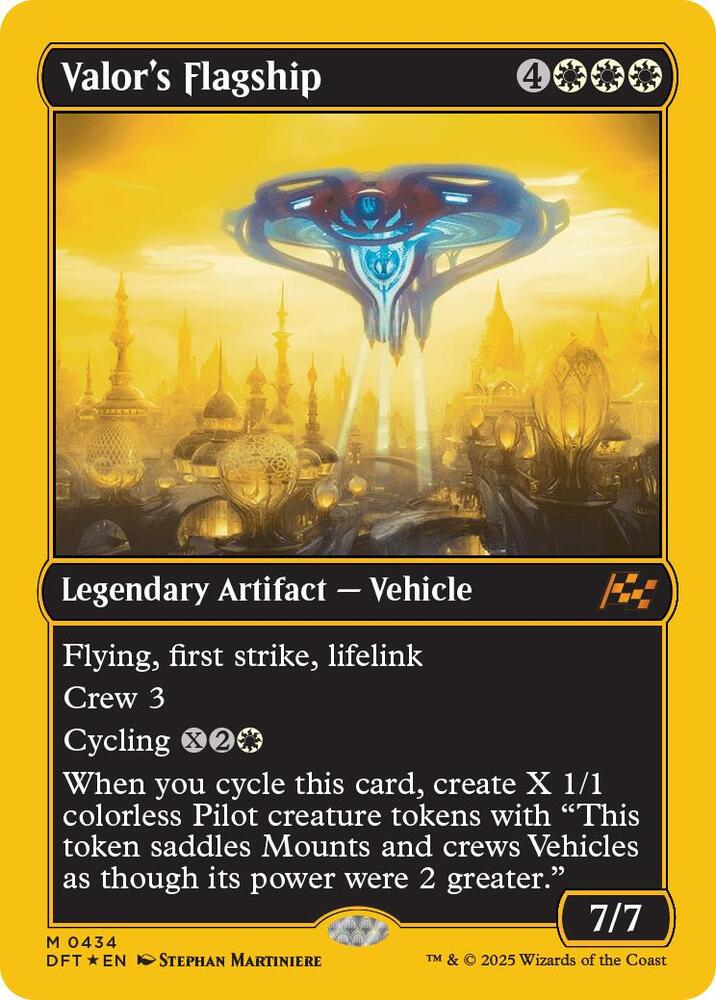 Valor's Flagship (First-Place Foil)-Aetherdrift-M-Foil