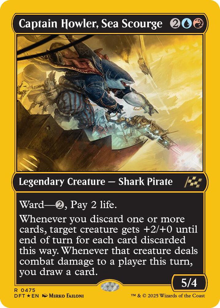Captain Howler, Sea Scourge (First-Place Foil)-Aetherdrift-R-Foil