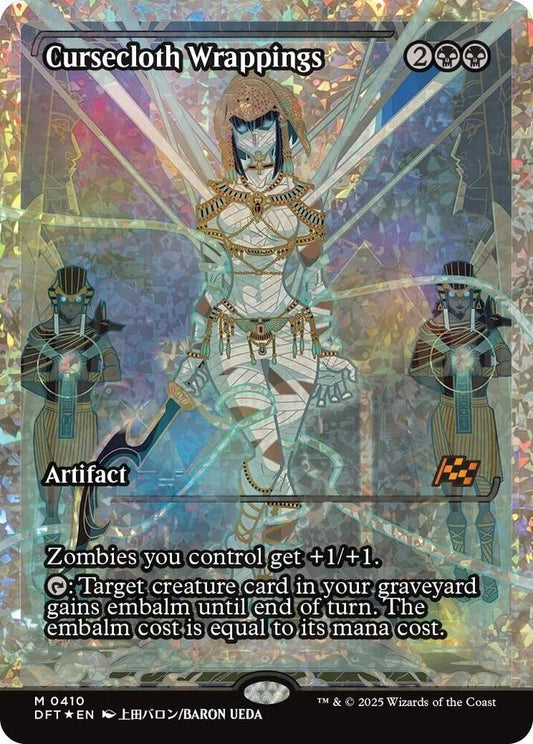 Cursecloth Wrappings (Showcase) (Fracture Foil)-Aetherdrift-M-Foil